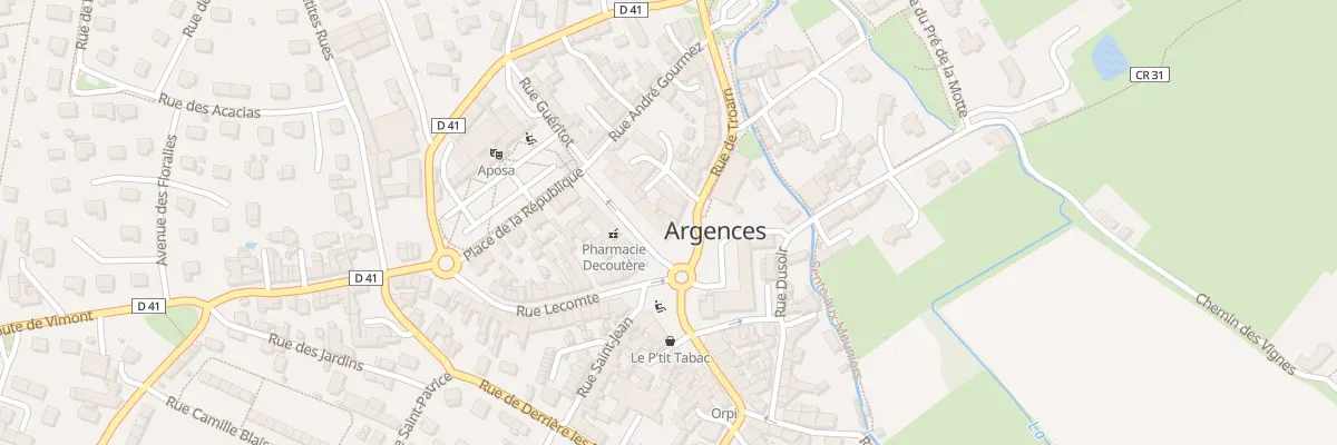 Plan du 3 Rue de Troarn à Argences