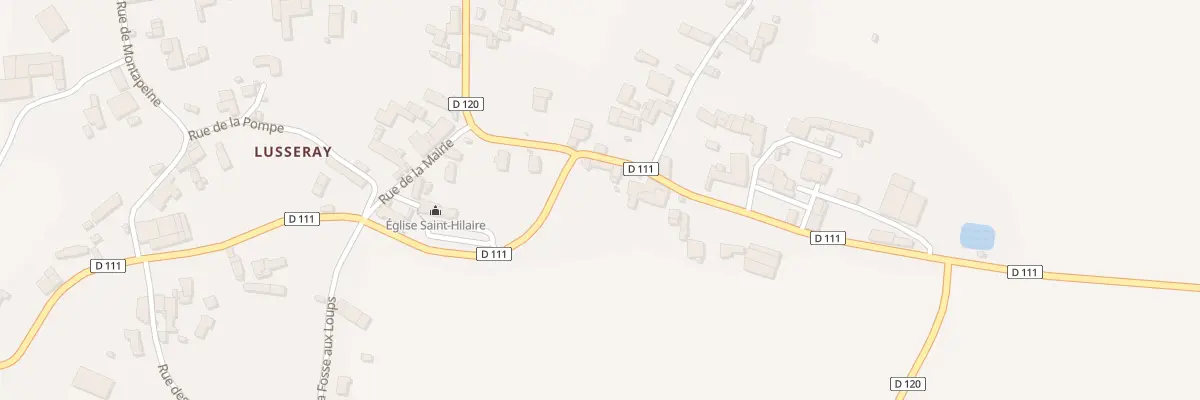 Plan du 2 Rte de Tillou à Lusseray