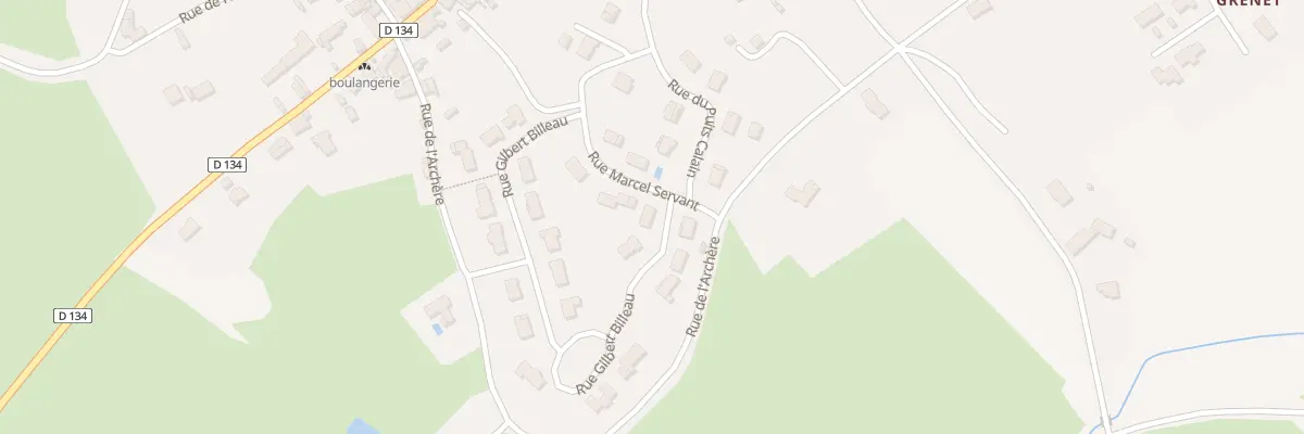 Plan du 2 Rue Gilbert Billeau à Gourgé
