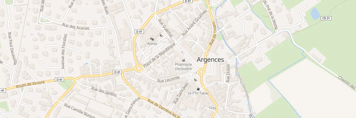 Plan du 9 Bd Deléan à Argences