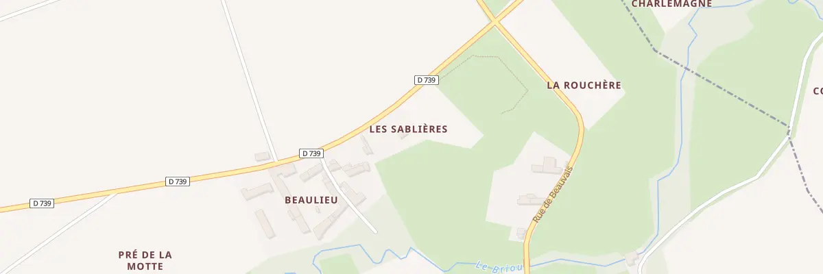 Plan du 8 Rue des Sablieres à Saint-Ouen-la-Thène