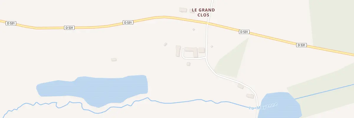 Plan du 100 Le Grand Mesnil à Pré-en-Pail-Saint-Samson