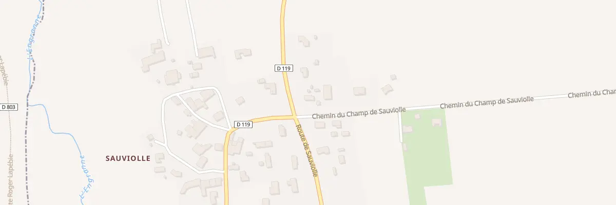 Plan du 2 Che du Champ de Sauviolle à Frontenac