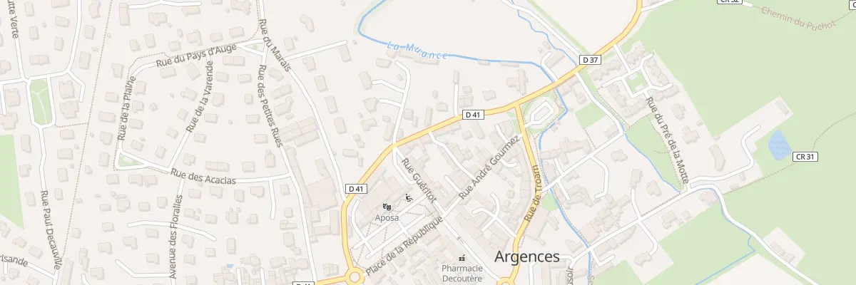 Plan du 6 Rue Lecharpentier Deschamps à Argences