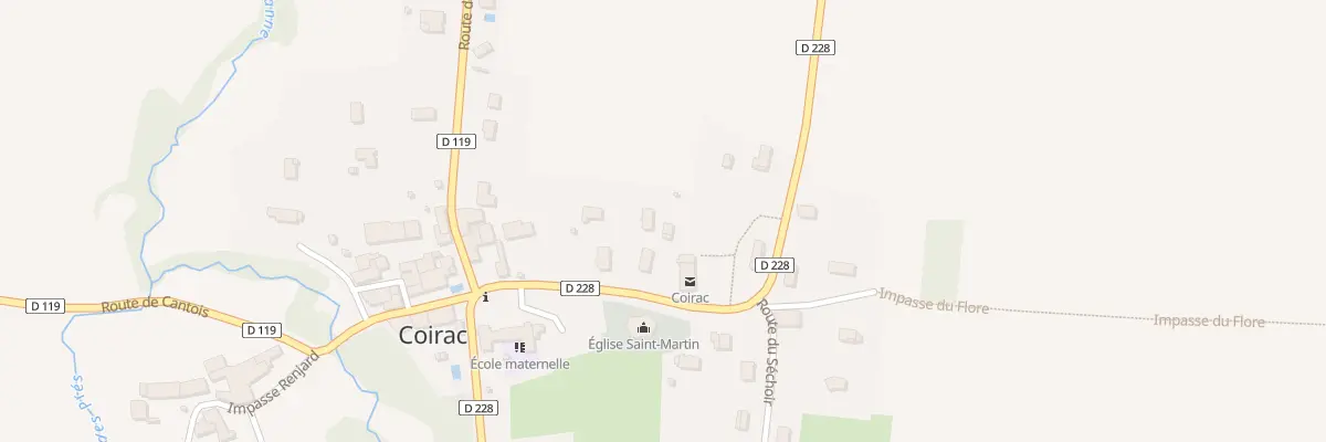 Plan du 20T Le Bourg à Coirac