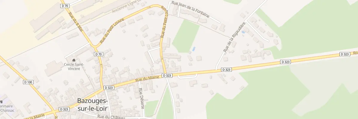 Plan du 1 Rue du Petit Louvre à Bazouges Cré sur Loir