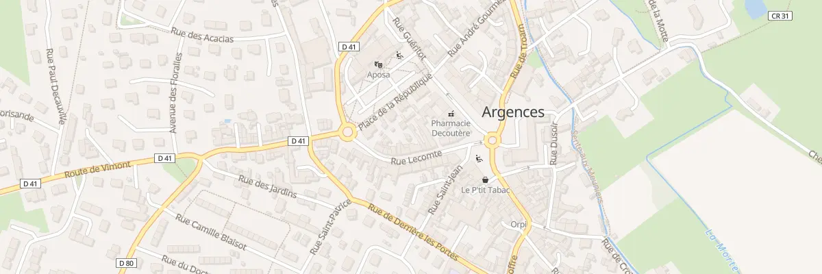 Plan du 12 Rue Lecomte à Argences