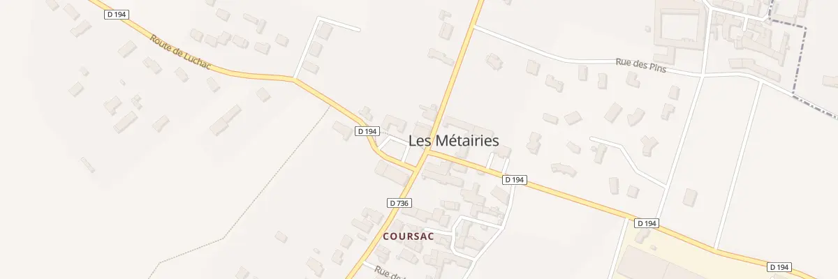 Plan du 2 Rte de Luchac aux Métairies