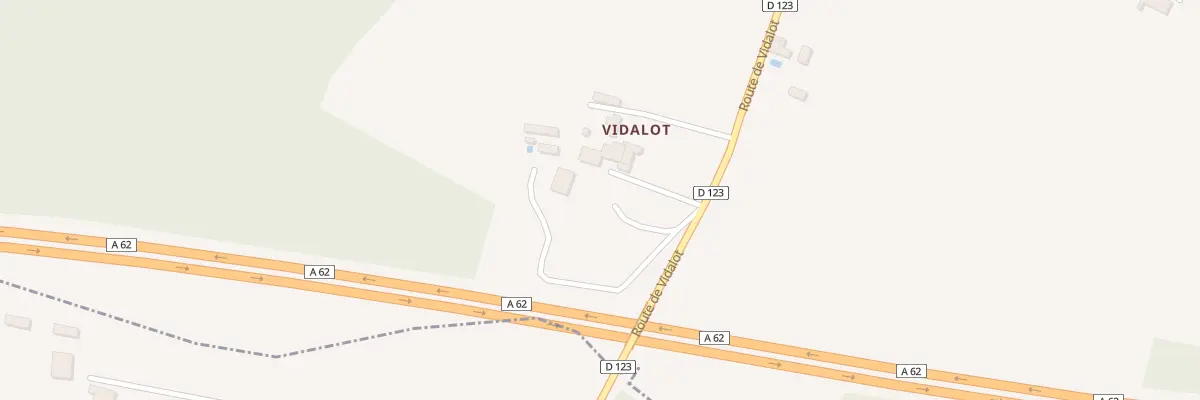 Plan du 800 Rte de Vidalot à Bieujac