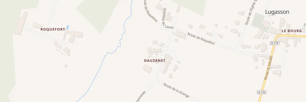Plan du 10 Dauzanet à Lugasson