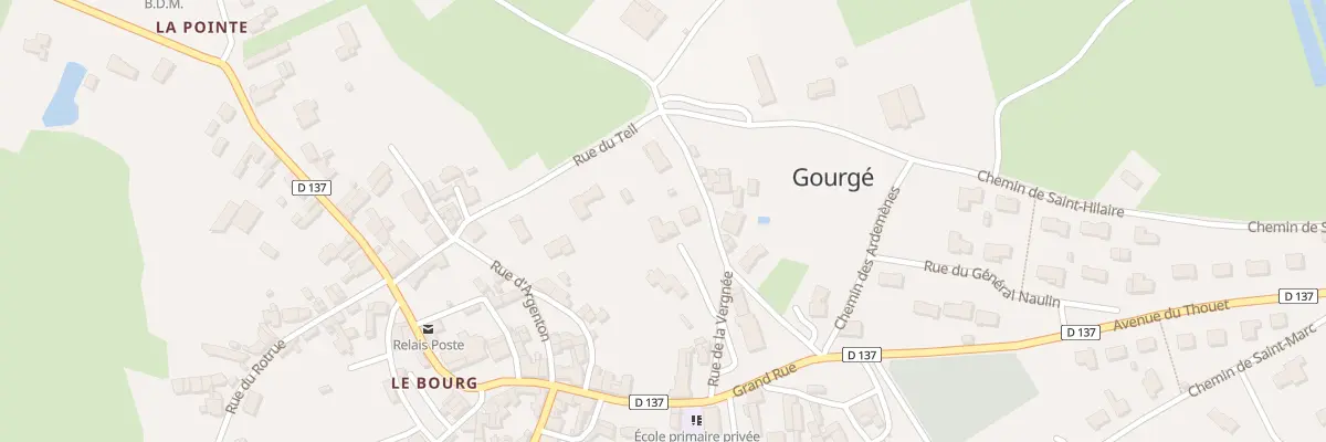 Plan du 3 Rue de la Vergnée à Gourgé
