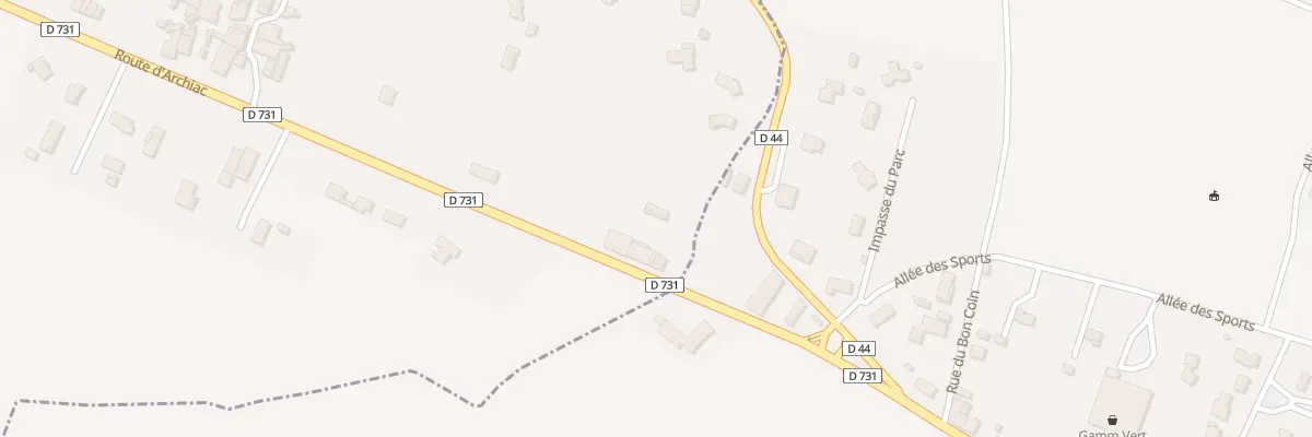 Plan du 2 Rte d’Archiac à Barret
