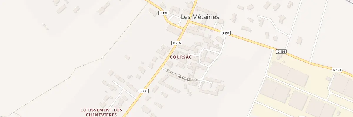 Plan du 9 Rte de Jarnac aux Métairies