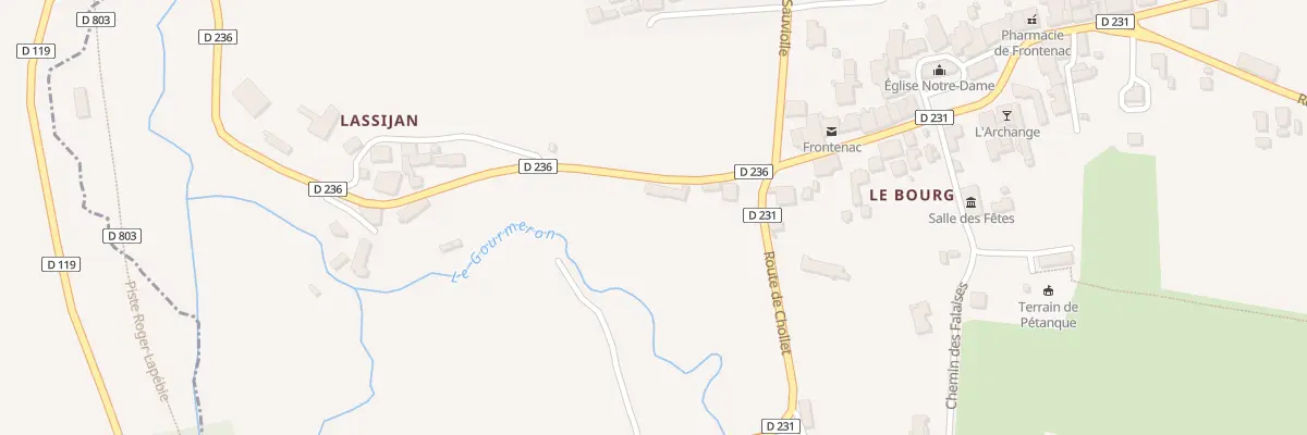 Plan du 2 Rte de Lassijan à Frontenac
