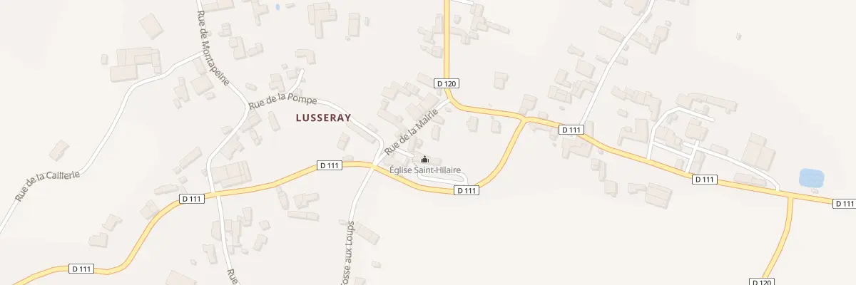Plan du 5 Rue de la Mairie à Lusseray