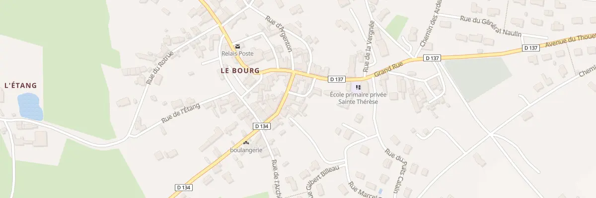 Plan du 2 Rue du Marechal de St Arnaud à Gourgé