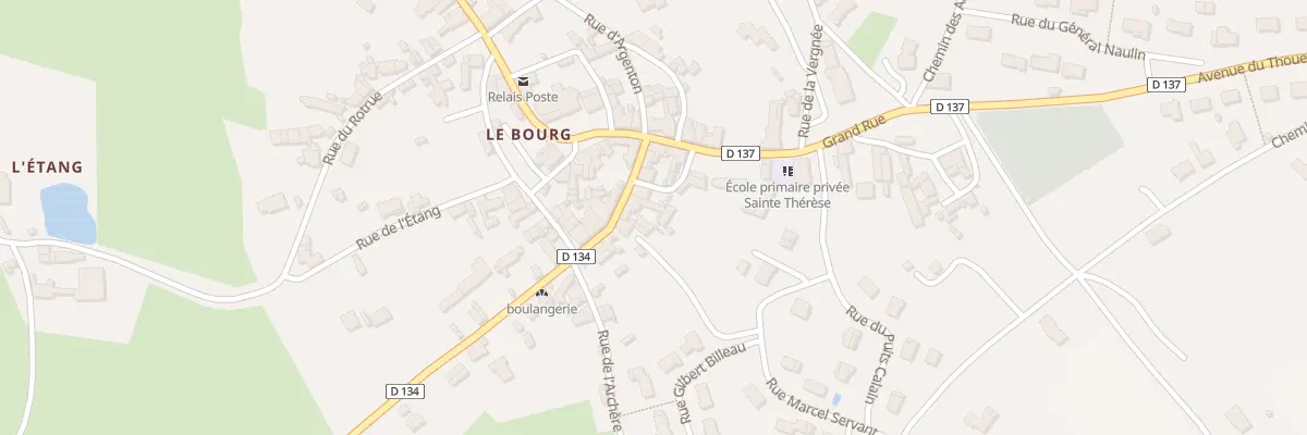 Plan du 7 Rue de la Commanderie à Gourgé