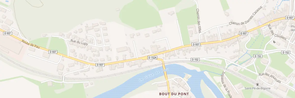 Plan du 2 Rte de Pau à Saint-Pé-de-Bigorre