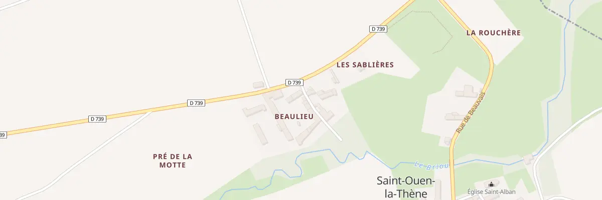 Plan du 2 Imp de Brioux à Saint-Ouen-la-Thène