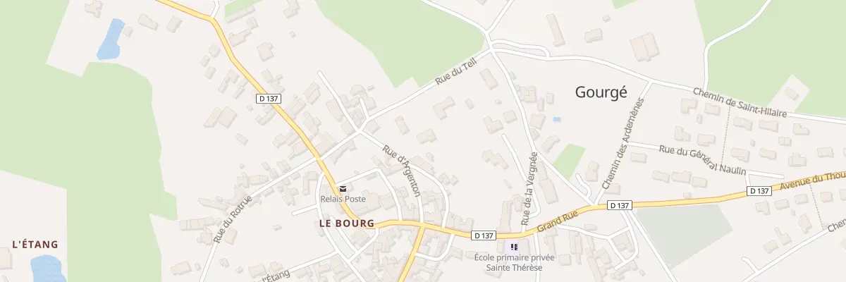 Plan du 2 Rue d’Argenton à Gourgé