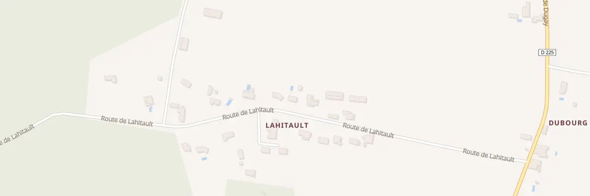 Plan du 408 Rte de Lahitault à Bieujac