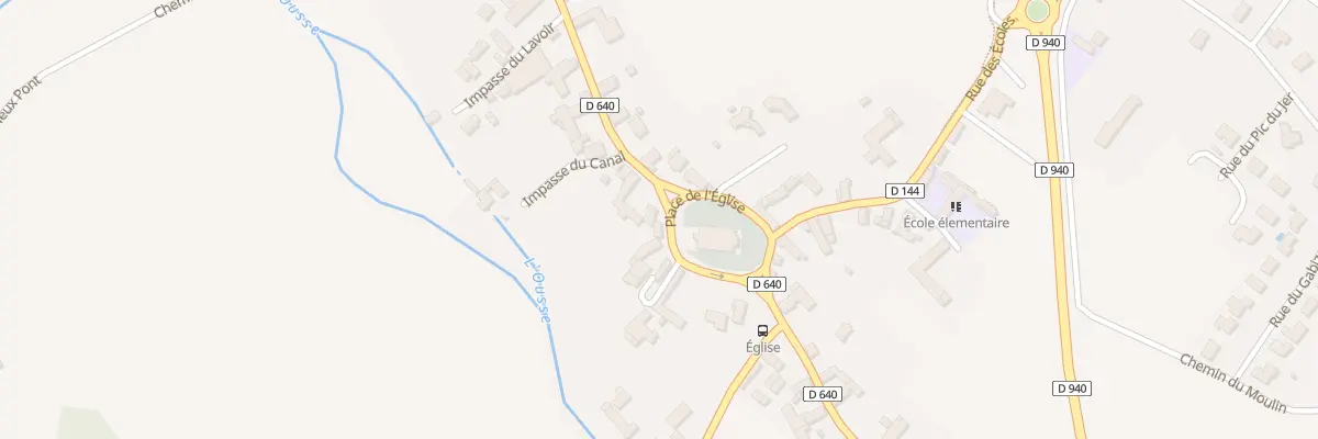 Plan du 2 Pl de l’Eglise à Espoey