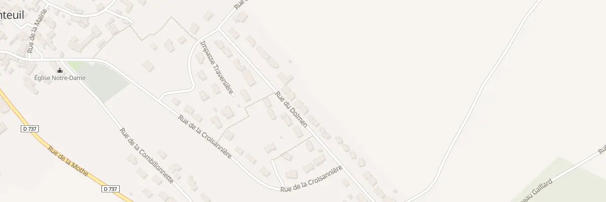 Plan du 17 Rue du Dolmen à Nanteuil