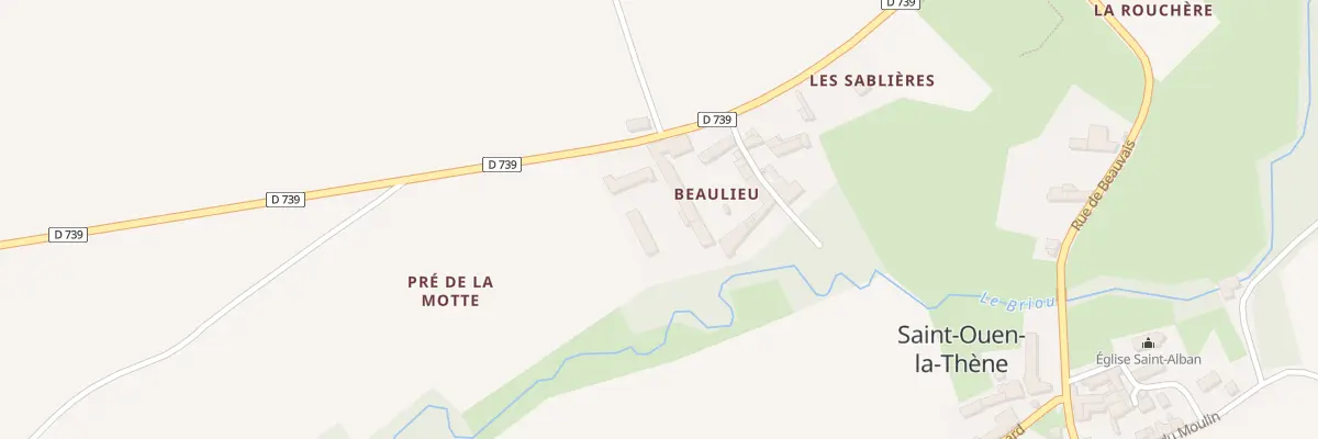 Plan du 2 Rue des Sablieres à Saint-Ouen-la-Thène