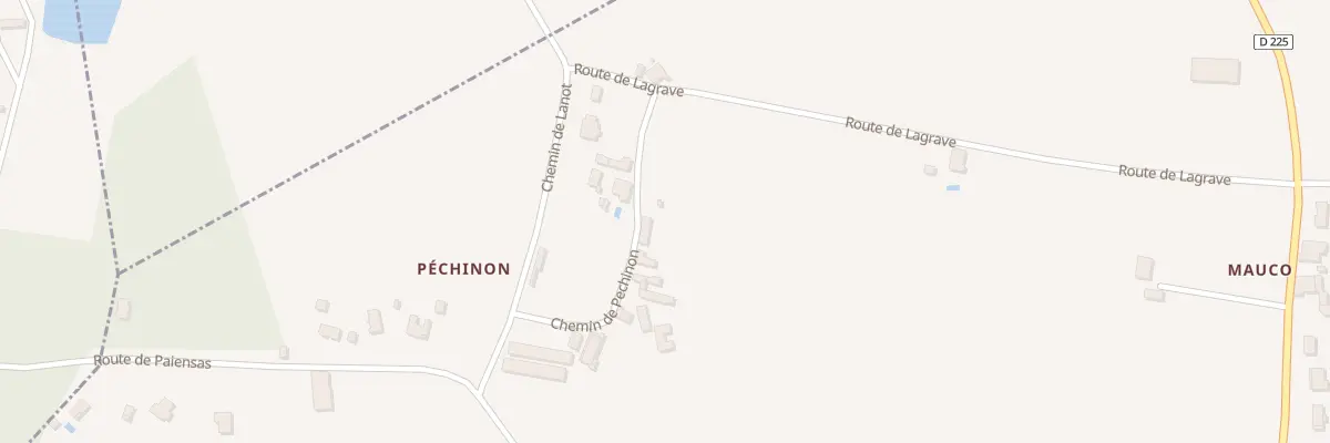 Plan du 7 Pechinon à Bieujac