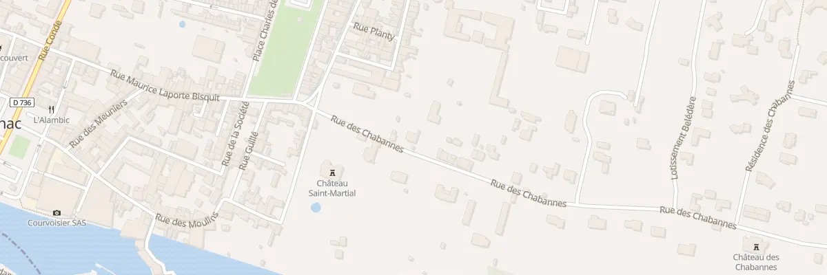 Plan du 43 Rue des Chabannes à Jarnac