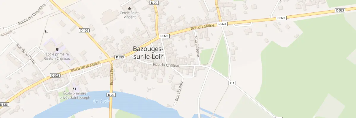 Plan du 8 Rue du Château à Bazouges Cré sur Loir
