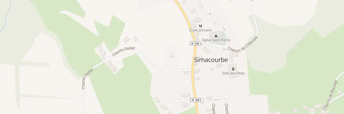 Plan du 38 Che Peillet à Simacourbe