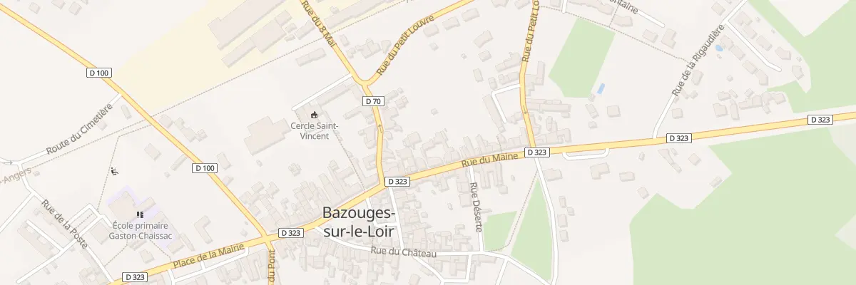 Plan du 49 Rue du Maine à Bazouges Cré sur Loir