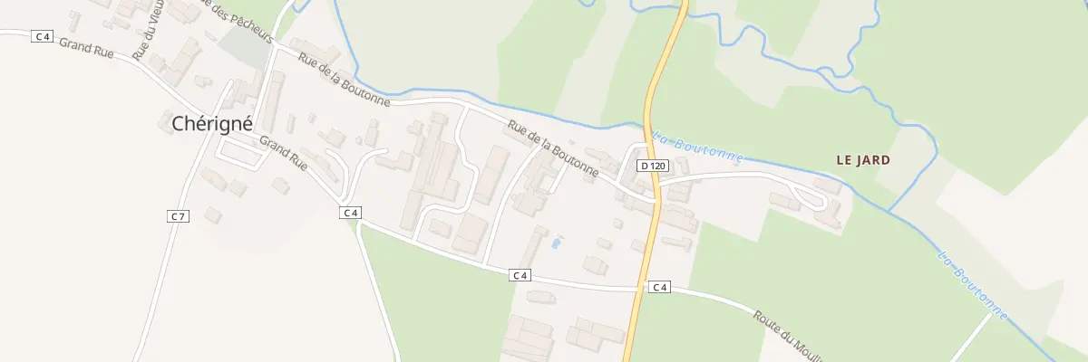 Plan du 1 Imp des Lilas à Chérigné