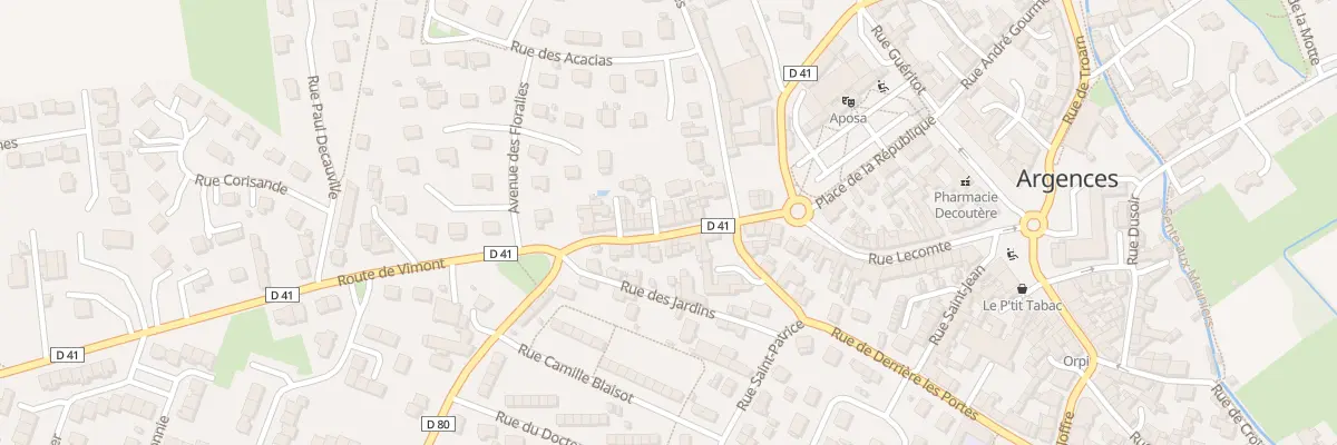 Plan du 14 Rue du Maréchal Foch à Argences