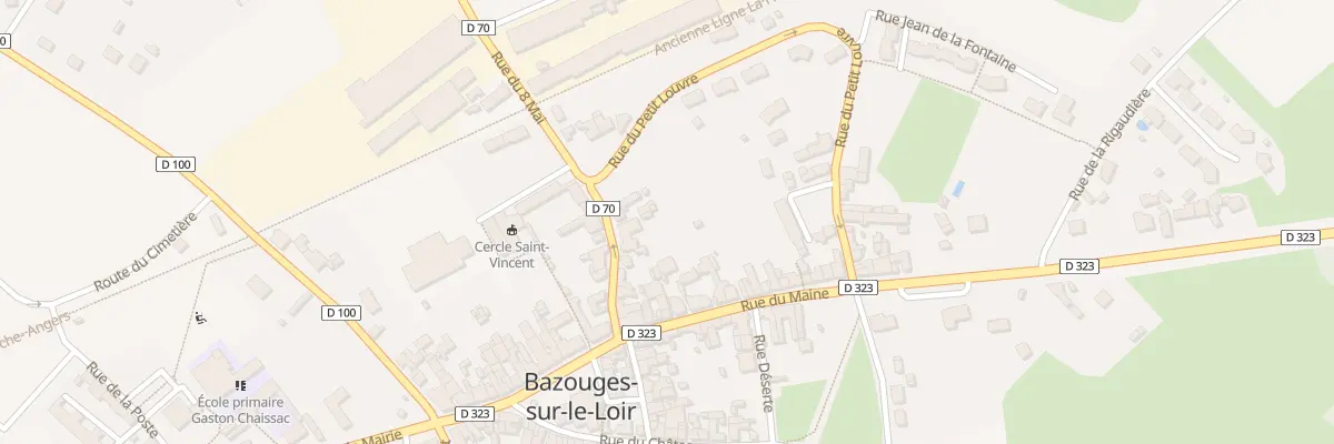 Plan du 10 Rue du Huit Mai à Bazouges Cré sur Loir