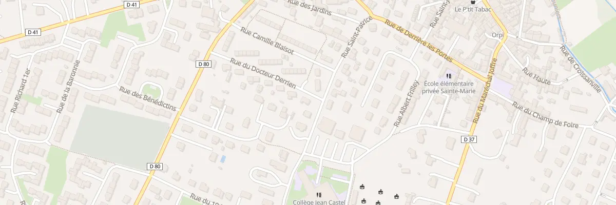 Plan du 1 Rue du Docteur Derrien à Argences