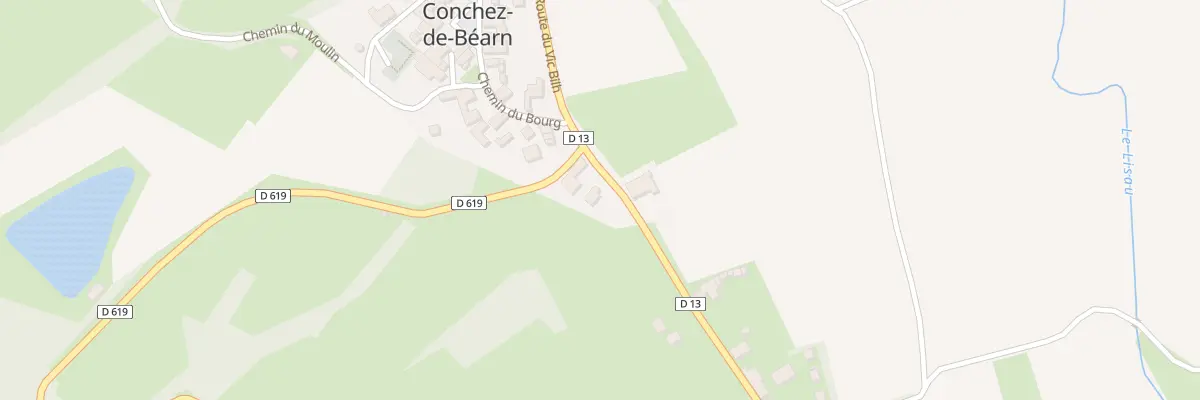 Plan du 1422 Rte du Vic-Bilh à Conchez-de-Béarn