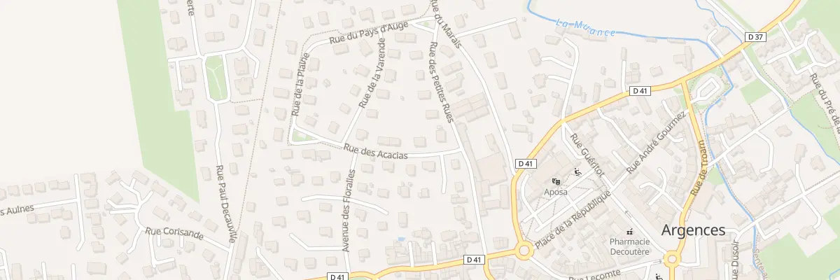 Plan du 4 Rue des Acacias à Argences