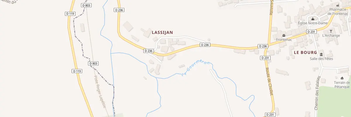 Plan du 8 Rte de Lassijan à Frontenac