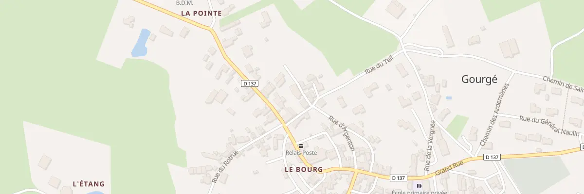 Plan du 1 Rue du Teil à Gourgé