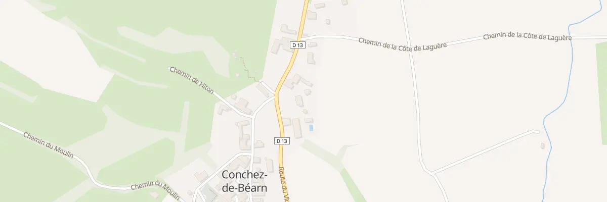 Plan du 9287 D 13 à Conchez-de-Béarn