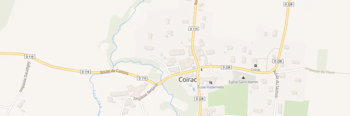 Plan du 11 Le Bourg à Coirac