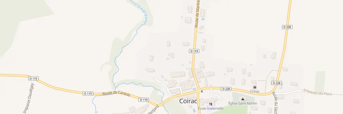 Plan du 6 Le Bourg à Coirac