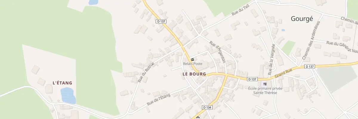 Plan du 2 Rue du Canton Chailleau à Gourgé