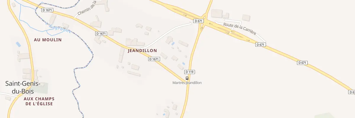 Plan du 17 Jeandillon à Martres