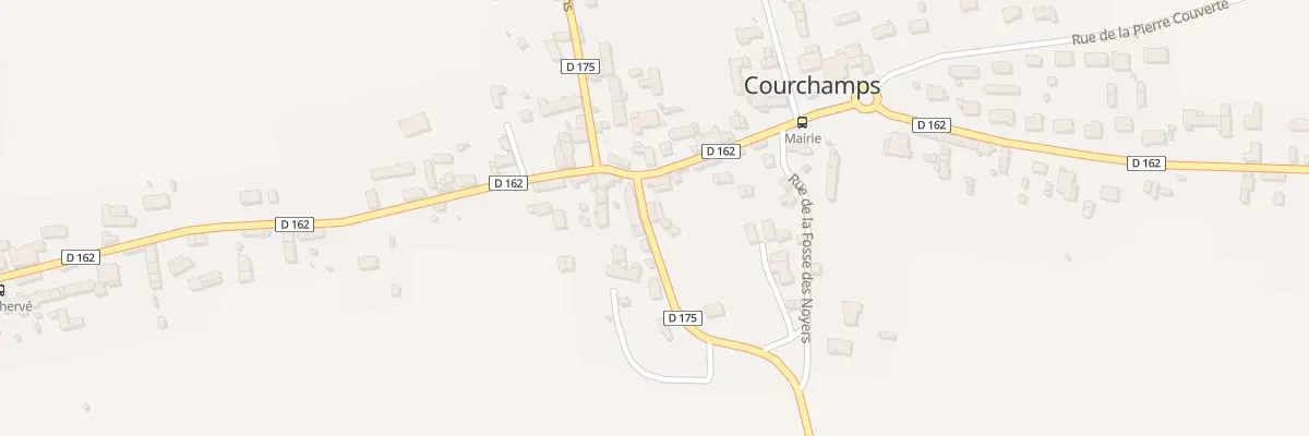 Plan du 33 Rue des Vignes à Courchamps