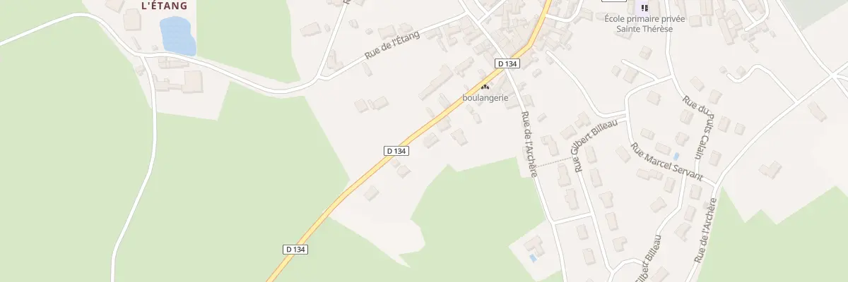 Plan du 23 Rue de la Commanderie à Gourgé