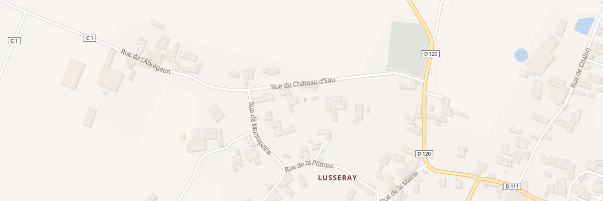 Plan du 3 Rue du Château d’Eau à Lusseray