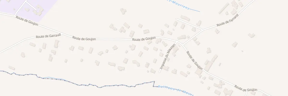 Plan du 31 Rte de Goujon à Montagne